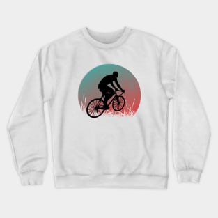 Cycling Retro Vintage Sunset Style Crewneck Sweatshirt